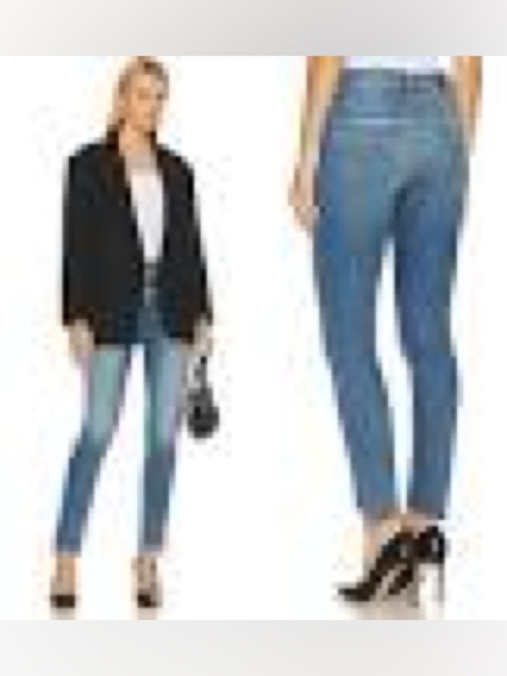 MOTHER Superior Mid rise Dazzle ankle step fray jeans - Picture 2 of 8